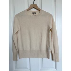 J. Cream Cashmere crewneck boyfriend sweater beige cream size XS